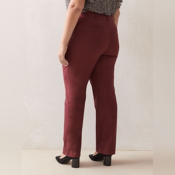 30P - In Every Story | Savvy Universal Fit Straight Leg Pant  - Maroon - Picture 2 of 4